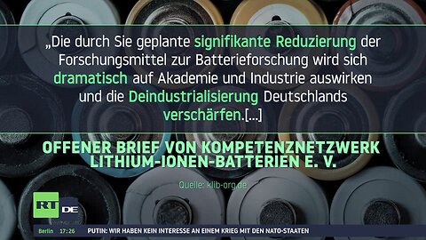 Offener Widerspruch? Energiewende-Ampel kürzt massiv Mittel für Batterieforschung