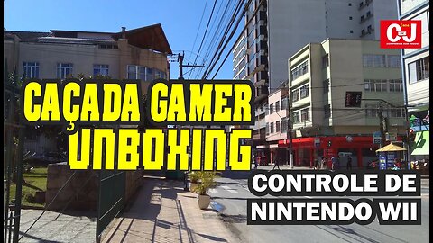 Caçada gamer e unboxing de controle wii