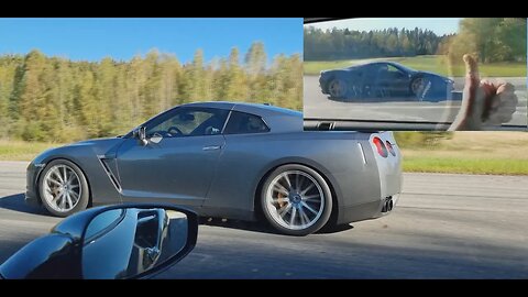 🏁😱720 HP Ferrari F8 Tributo TROLLED by 1200+ HP Nissan GTR R35 extremely brutal!🏁😱