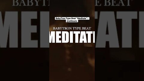 BabyTron Type Beat “Meditate” | @xiiibeats #flinttypebeat #babytrontypebeat #babytron