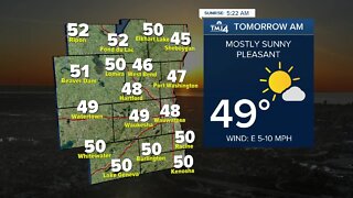 Mostly sunny and even warmer Thursday