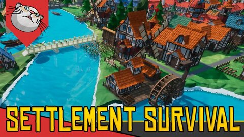 Vila com Cadeia de Produção COMPLEXA - Settlement Survival [Gameplay Português PT-BR]