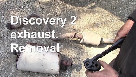 Discovery 2 exhaust testing the rear silencer