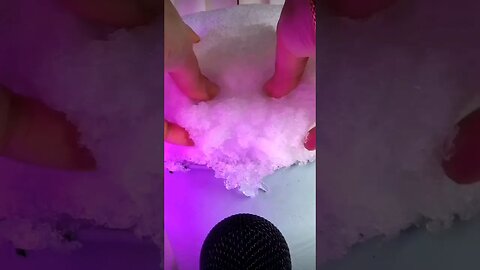 Snowcone ASMR 💜🎧 #snow