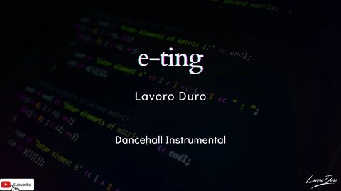 Dancehall Instrumental Prod.By Lavoro Duro - (E-Ting)