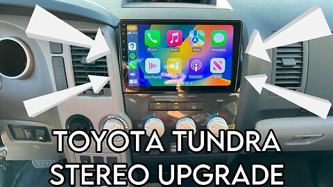 APPLE CAR PLAY / TOYOTA TUNDRA 10.2" STEREO INSTALL / TUNDRA 2002 - 2013 / SEQUOIA 2008 - 2018