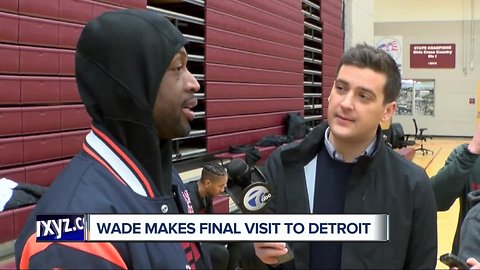 Dwyane Wade makes final NBA visit to Detroit