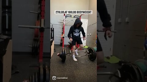 Thomas Lobliner Pulls 270lbs at 100lbs Bodyweight