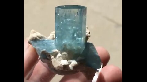 Aquamarine crystals from Erongo, Namibia