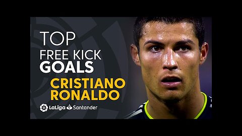 BEST FREE KICK GOALS Cristiano Ronaldo LaLiga Santander