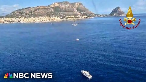 Americans among missing after luxury sailing yacht sinks off Sicily