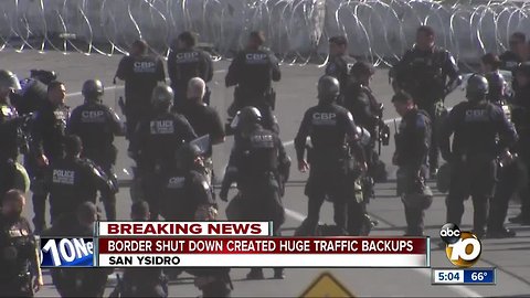 San Ysidro port, freeways, bus depot, malls all closed after Caravan rushes in