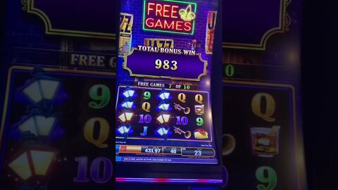 10 Free Games on a $40 Bet! Hand Pay! #shorts #shortsvideo #mrhandpay