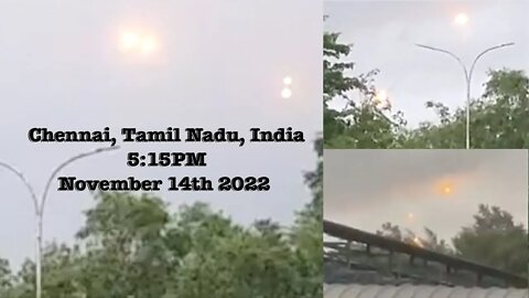 Multiple Witness Balls of Fire in the Sky in India Yesterday