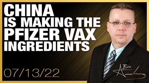 Major Evidence China Is Making The Pfizer Vaccine Ingredients!