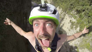 Hilarious Epic Reaction on Adrenaline Rope Swing