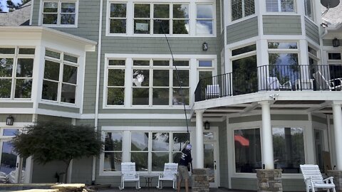 How to clean a 3rd story window from the ground