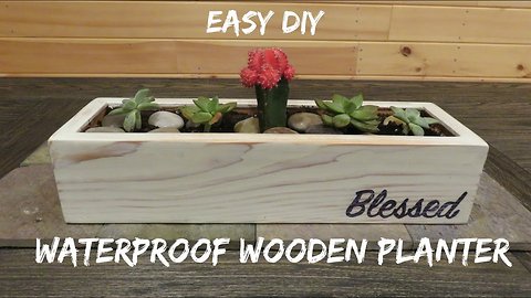 DIY Waterproof Wood Planter