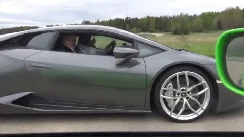 Green monster Supra playing with Lamborghini Huracan and Porsche 911 Turbo S 991 MkII in 4k Ultra HD