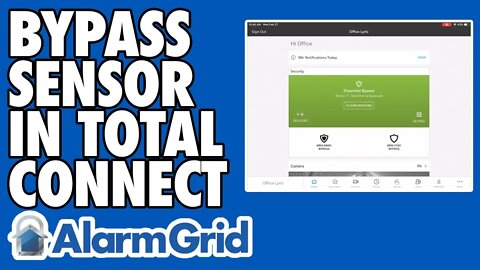 Bypassing a Sensor in Total Connect