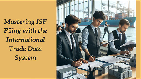 ISF Filing with ITDS: Navigating the World of Customs Brokerage