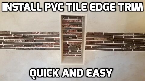 Install PVC Shower Tile Edging Trim Quick and Easy