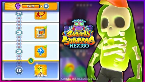 Traje Slime do Bob the Blob do Subway Surfers Mexico Halloween 2022