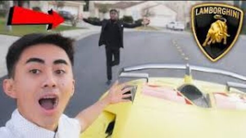 Stealing His Brand New Lamborghini Prank! *COPS Called*