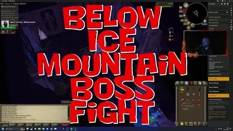 Below Ice Mountain Boss Fight #oldschoolrunescape