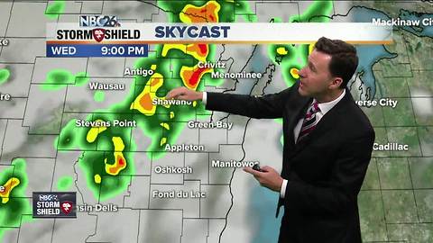 Michael Fish's NBC26 Storm Shield weather forecast