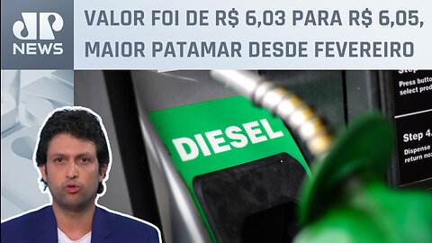 Preço do diesel sobe pela sexta semana seguida nas bombas, diz ANP; Alan Ghani explica