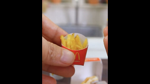 ASMR FRENCH FRIES MC DONALDS TINY KITCHEN