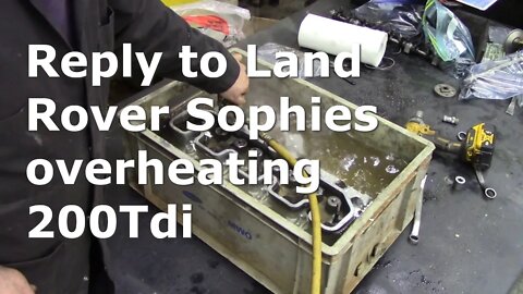 Reply to Land Rover Sophie's overheating 200Tdi