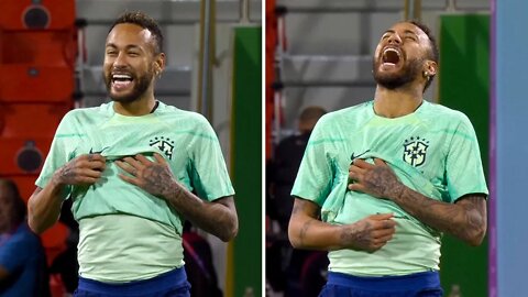 Neymar ALL SMILES as he returns ahead of Brazil last 16 tie with South Korea