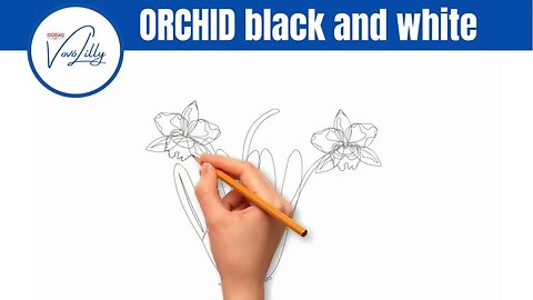 HOW TO DRAW A SIMPLE ORCHID| STEP BY STEP | VERY EASY