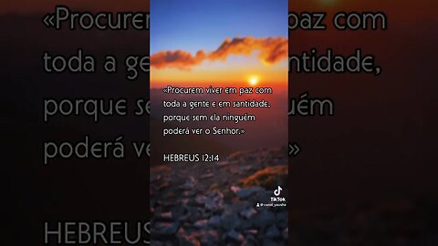 Hebreus 12:14 #canalyausha