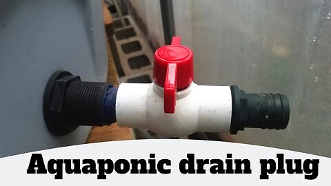 How to install a drain plug for aquaponics (Hybrid aquaponic system)