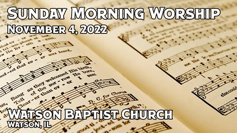 2022 11 04 Worship Service