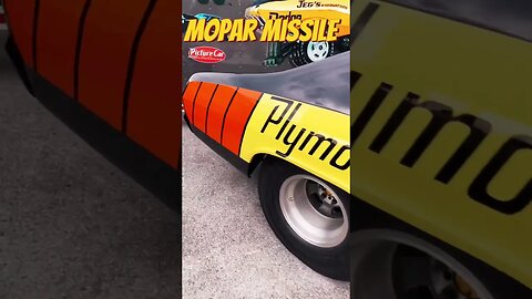 Mopar Missile - Nostalgia Pro Stock Plymouth Duster on Display at Holley Moparty #shorts