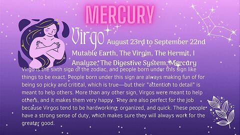 ♍️ About Virgo's Unique Placement With the Planet Mercury! #virgo #virgomercury #virgoenergy ♍️