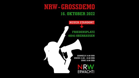 NRW ERWACHT #Demo #Oberhausen 16.10.2022 #Live