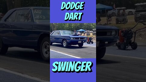 Small Block Dodge Dart Swinger Drag Racing Burnout! #shorts