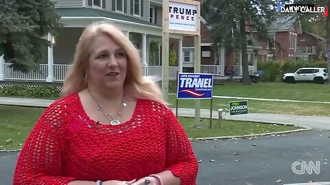 Cyclist Destroys Trump Sign