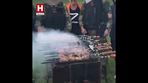 Sergey Skripin, a resident of Kaluga, Russia, spent 1.5 million rubles on cooking homemade barbecue for Russian soldiers