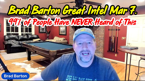 Brad Barton HUGE Intel Mar 7: 99% of People Have NEVER Heard of This!