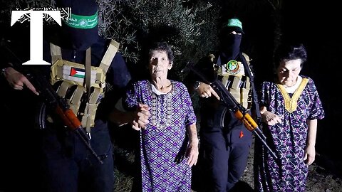 Hamas video shows moment elderly Israeli hostages released