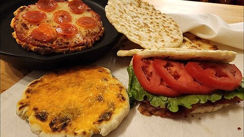 2 Ingredient Flat Bread, Naan Bread, Pizza Crust- No Yeast, No Eggs, No Oven - The Hillbilly Kitchen