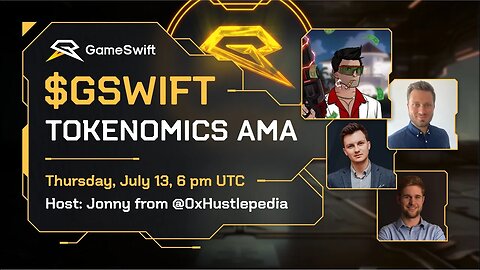 GameSwift: Live AMA Tokenomics 13 July