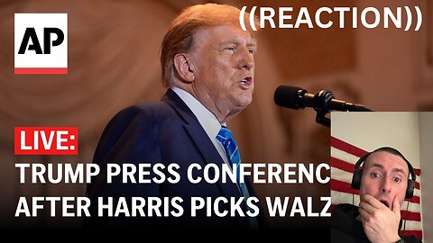 TRUMPS FIRST PRESS CONFERENCE SINCE KAMAL'S VP PICK! ((REACTION)) @DonaldJTrumpforPresident