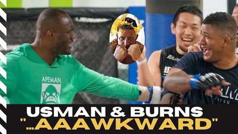 LETS GET WEIRD!! Kamaru Usman and Gilbert Burns are AWKWARD now.